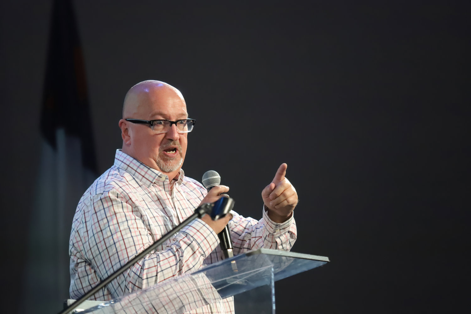 Pastor Walt Hatch encouraged churches to participate in the Association-led VBS training during the San Diego Southern Baptist Association 80th Anniversary on Saturday January 14, 2023, El Cajon, CA